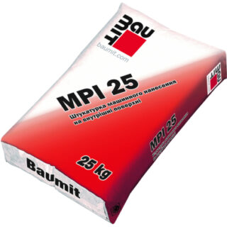Штукатурна цементно-вапняна суміш Baumit MPI 25 кг