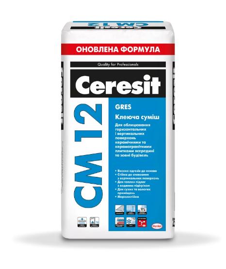 Клей для плитки Ceresit СМ 12 (25кг)