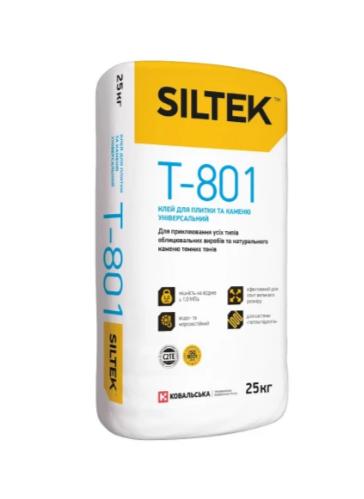 Клей для плитки Siltek Т801 (25кг)