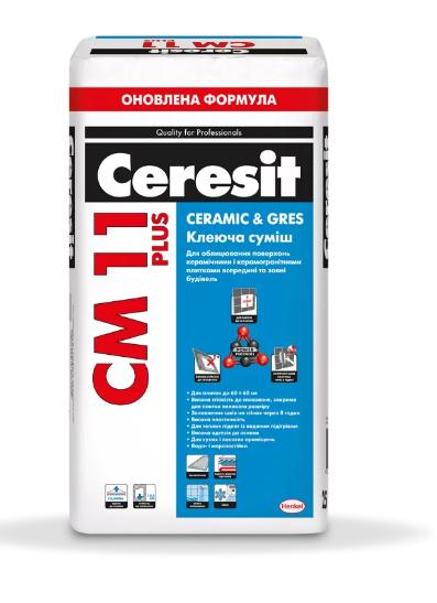 Клей для плитки Ceresit СМ 11 + (25кг)