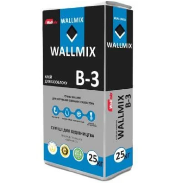 Клей для газоблоку Wallmix B-3 (25кг)